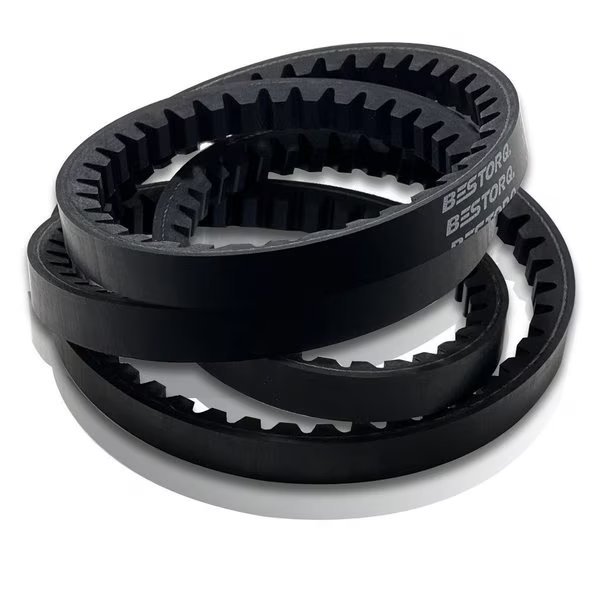 AX122 Cogged Belt, 124 in Outside Length, 1/2 in Top Width, 1 Ribs, Bestorq, Mfr#: AX122